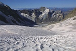 En haut du glacier de Tr-la-Tte