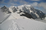 Massif du Mont-Blanc depuis l'arte des Dmes