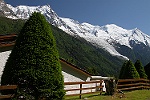 Le Mont-Blanc vu des Praz