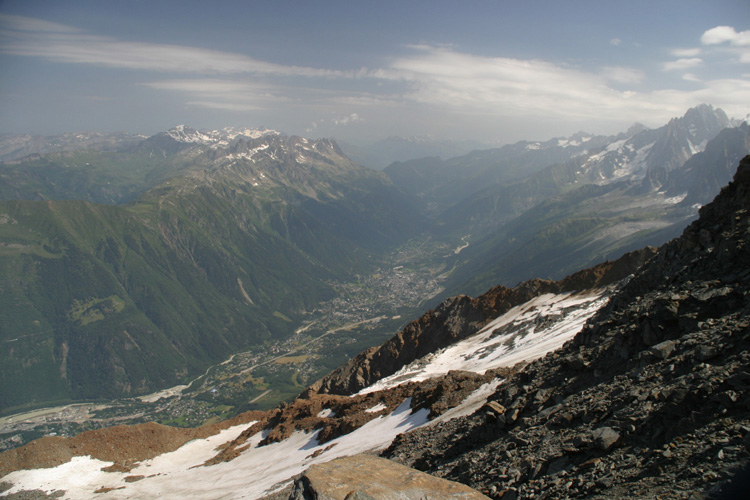 Coup d'il sur la valle de Chamonix