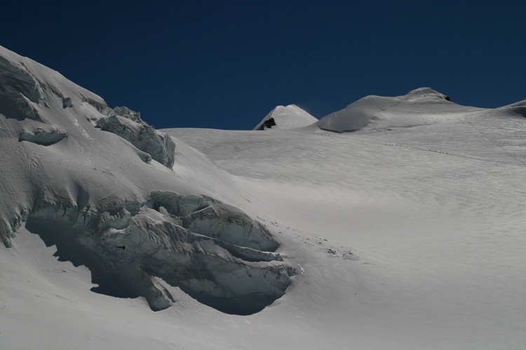 Cordes vers le Col du Lys (4153 m)