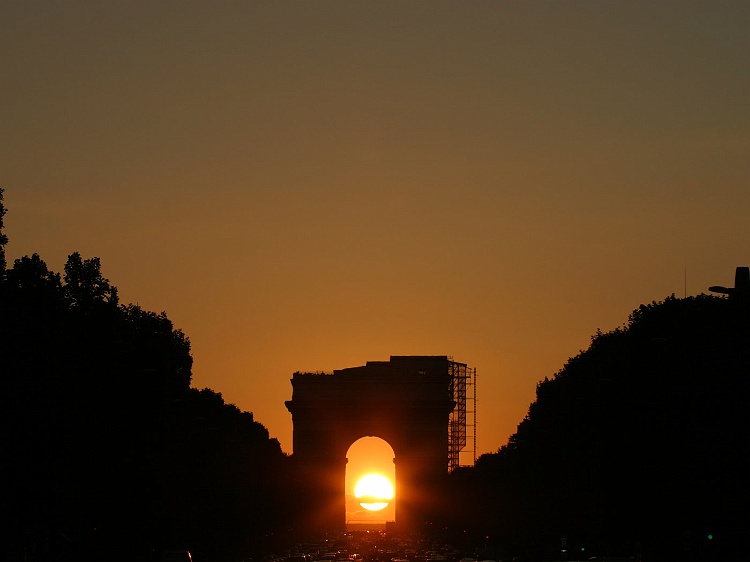 Coucher de soleil  Paris