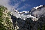 Le Glacier Blanc dans son crin rocheux