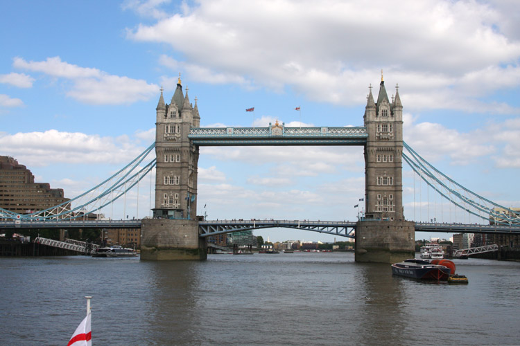 Going through Tower Bridge