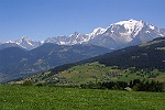 Massif du Mont-Blanc depuis les hauts de Combloux 3